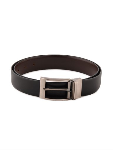 New Hide Men Solid Black Belts